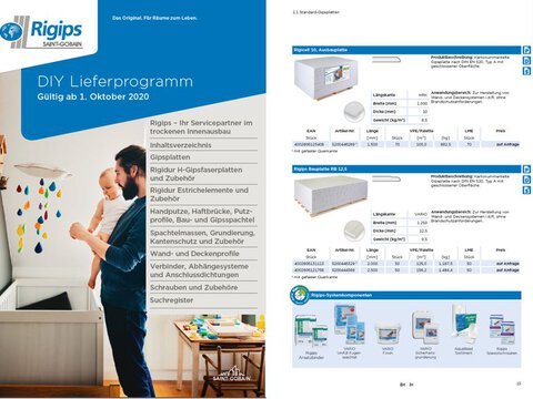 Rigips DIY-Lieferprogramm 2021