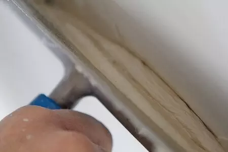 Verspachtelung von Gipsplatten