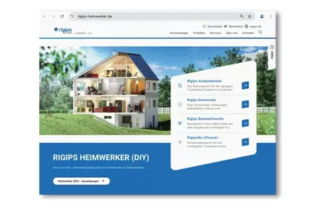 rigips-heimwerker.de: neue Optik, schnellere Informationen